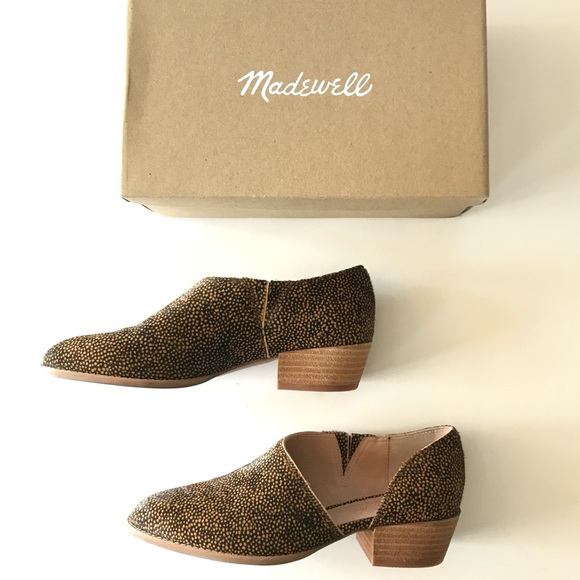 NWT Madewell The Lucie Shoe in Spotted Calf Hair - Picture 5 of 9